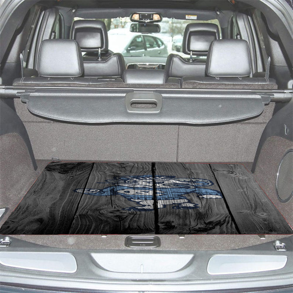 Colosseum North Carolina Tar Heels Strutting Ram Logo Dark Wood Car Trunk Mat Non Slip