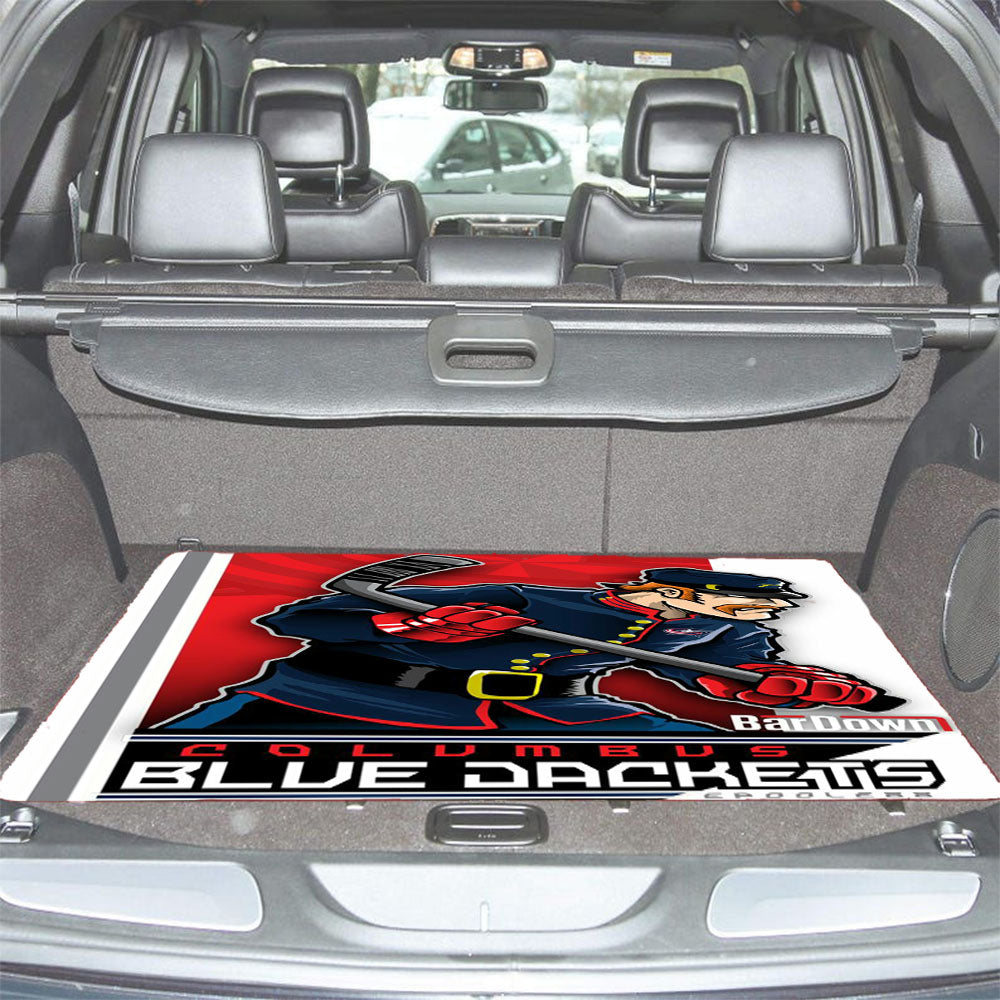 Columbus Blue Dackets Hockey Car Trunk Mat Non Slip