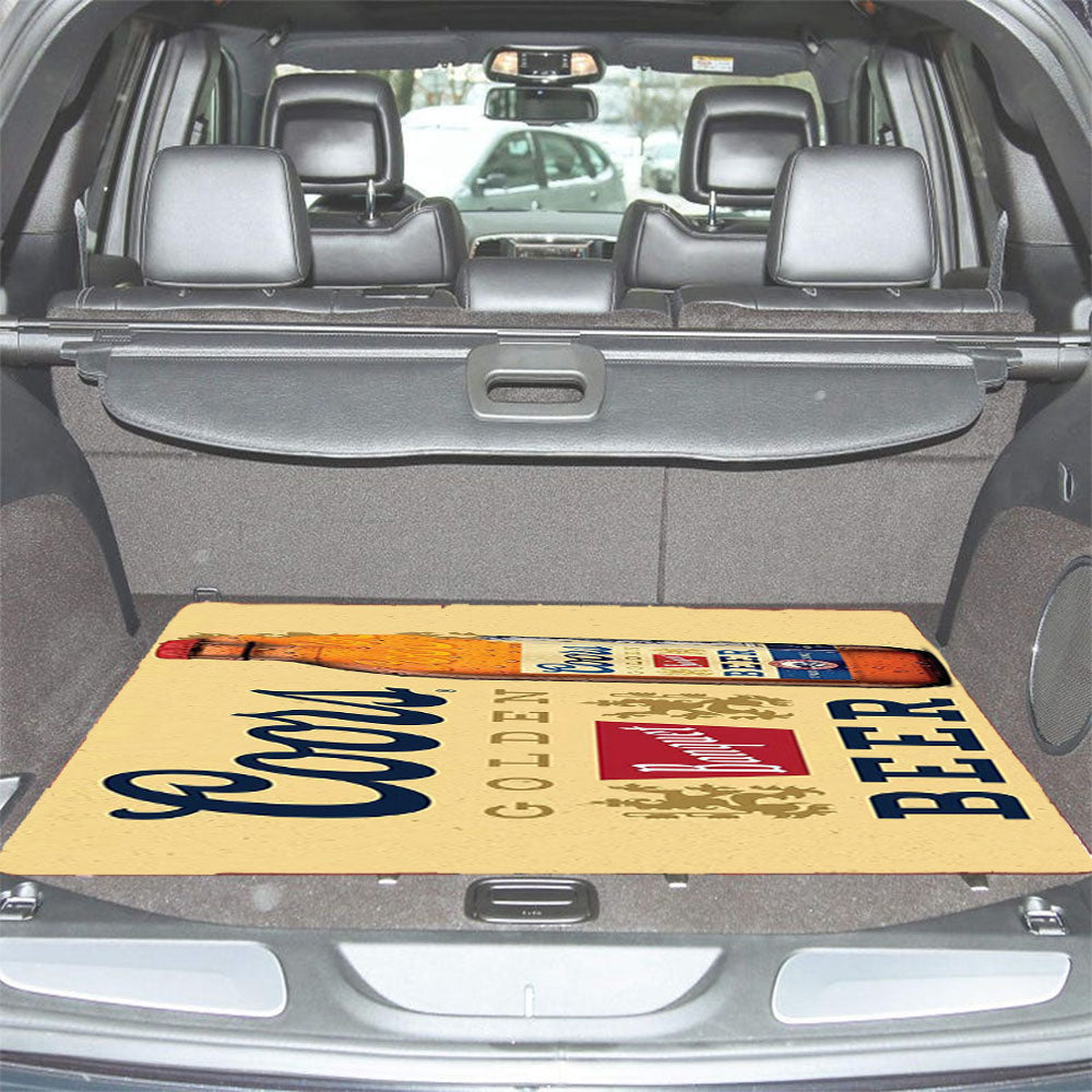 Coors Golden Banquet Beer Car Trunk Mat Non Slip