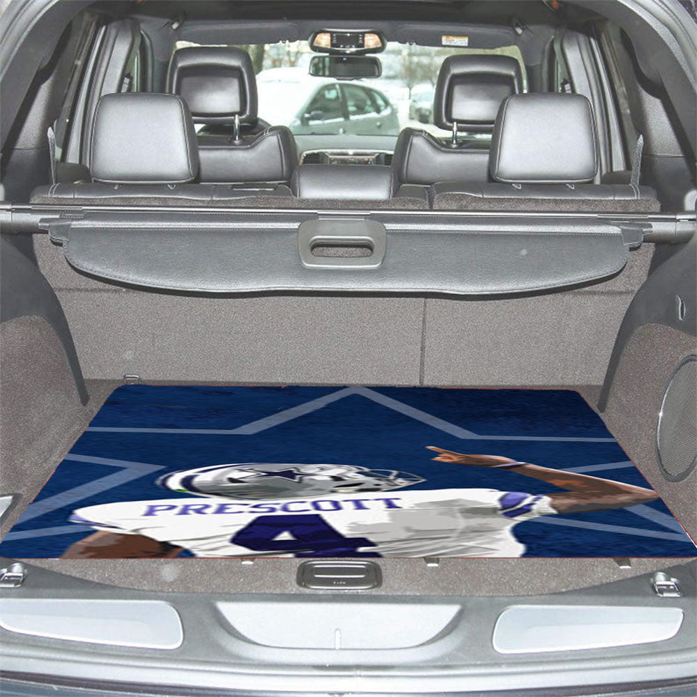 Dak Prescott Dallas Cowboys Car Trunk Mat Non Slip