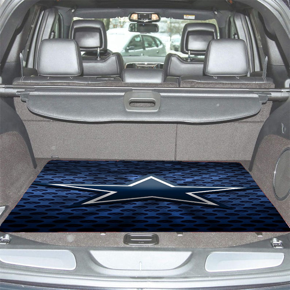 Dallas Cowboys Blue Car Trunk Mat Non Slip