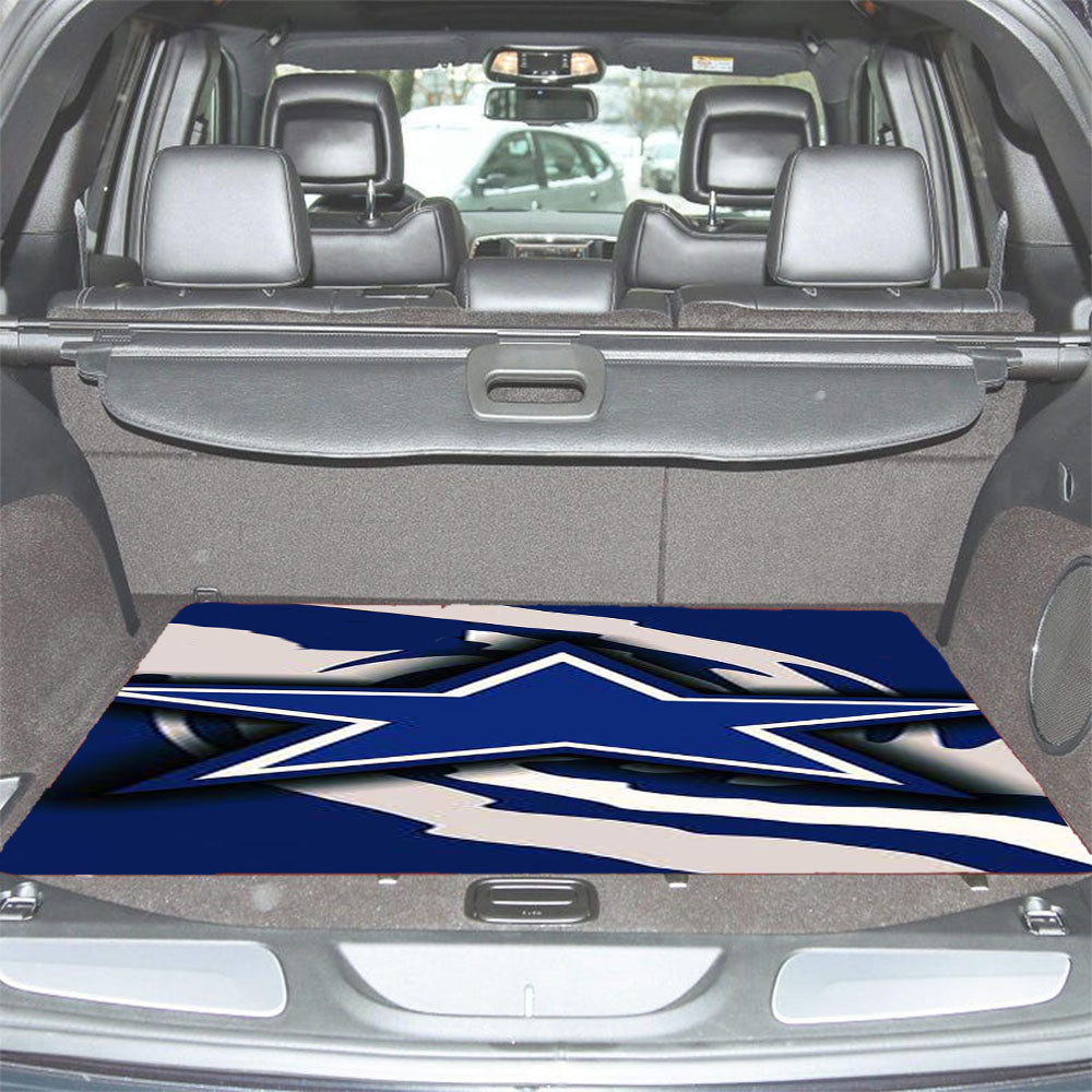 Dallas Cowboys Blue 1 Car Trunk Mat Non Slip