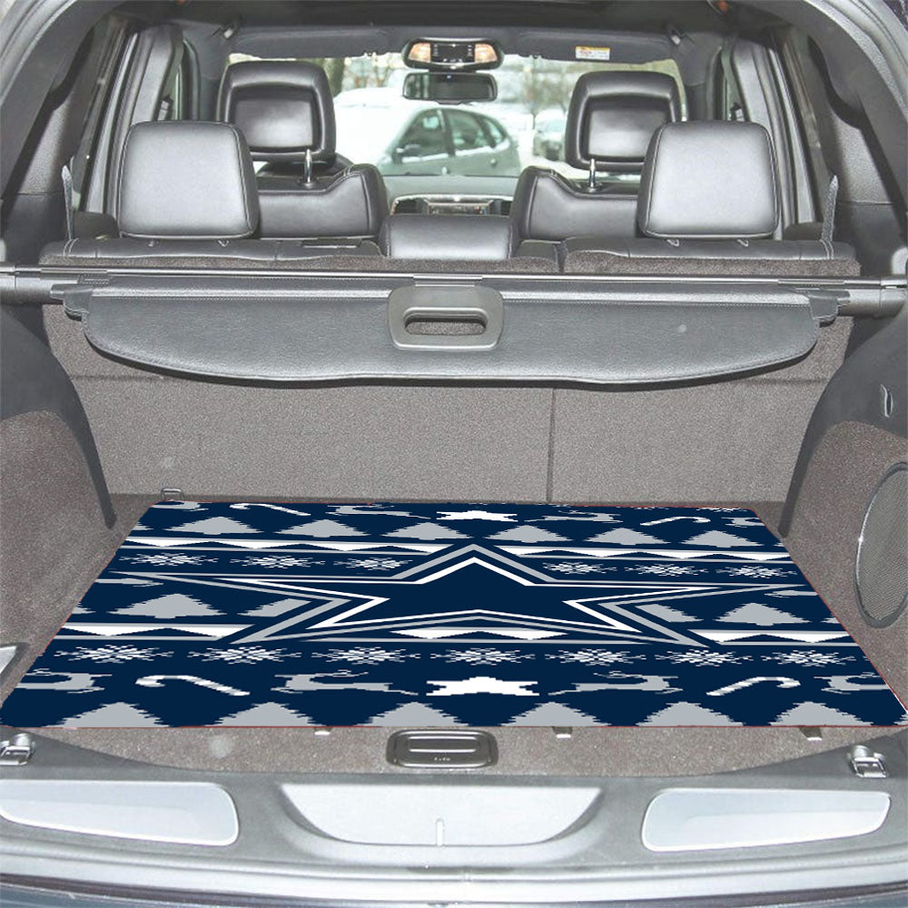Dallas Cowboys Christmas Sweater Car Trunk Mat Non Slip