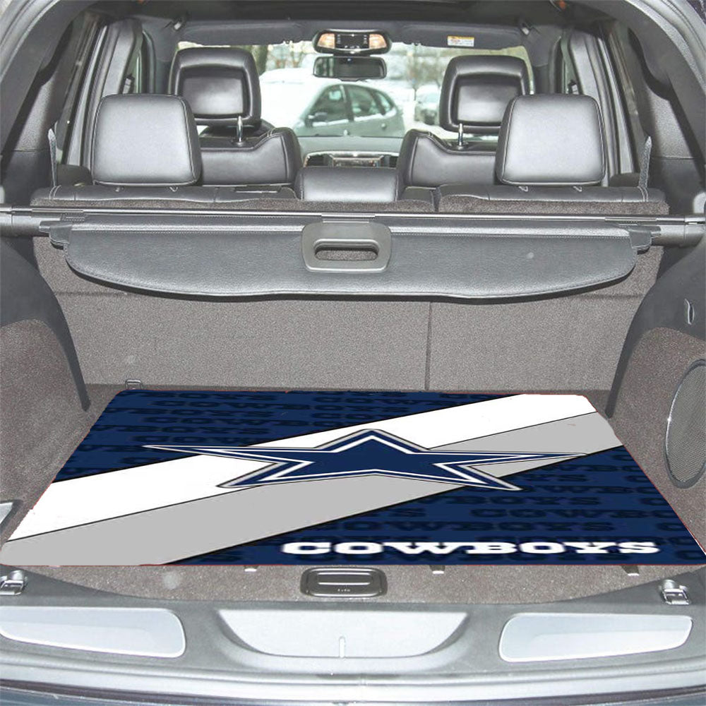 Dallas Cowboys Diagonal Car Trunk Mat Non Slip