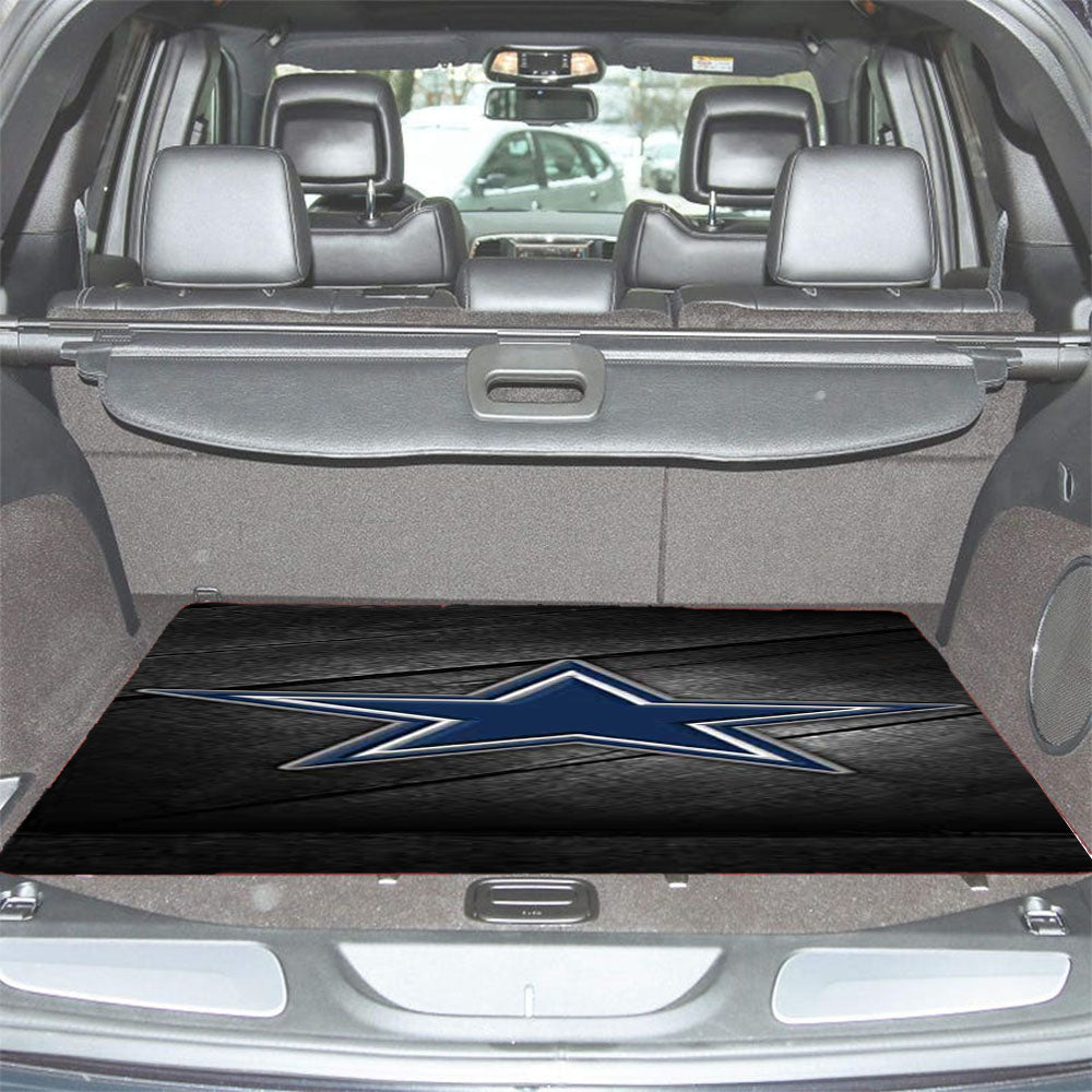 Dallas Cowboys Diagonal Wood Car Trunk Mat Non Slip