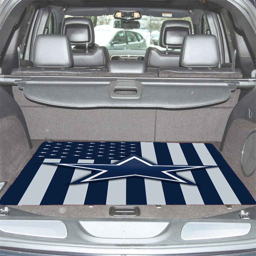 Dallas Cowboys Logo Flag Car Trunk Mat Non Slip