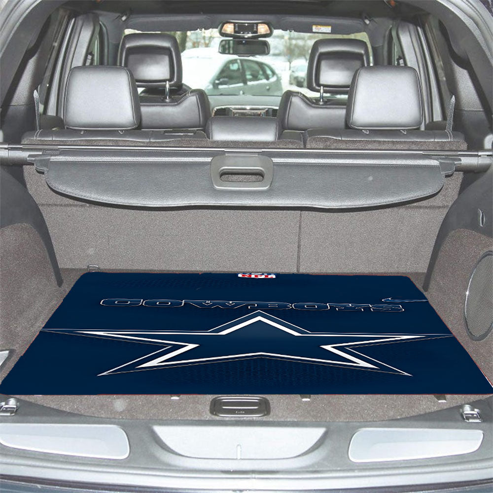 Dallas Cowboys Logo Nfl Car Trunk Mat Non Slip