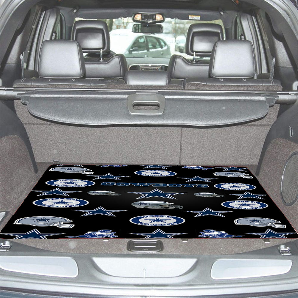 Dallas Cowboys Logo Pattern Car Trunk Mat Non Slip