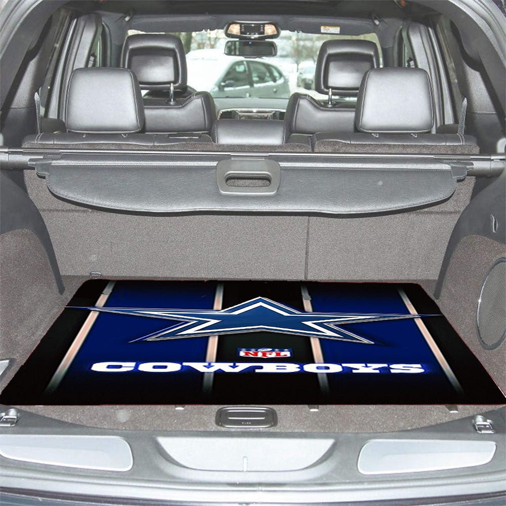 Dallas Cowboys Nfl Stripes New Car Trunk Mat Non Slip