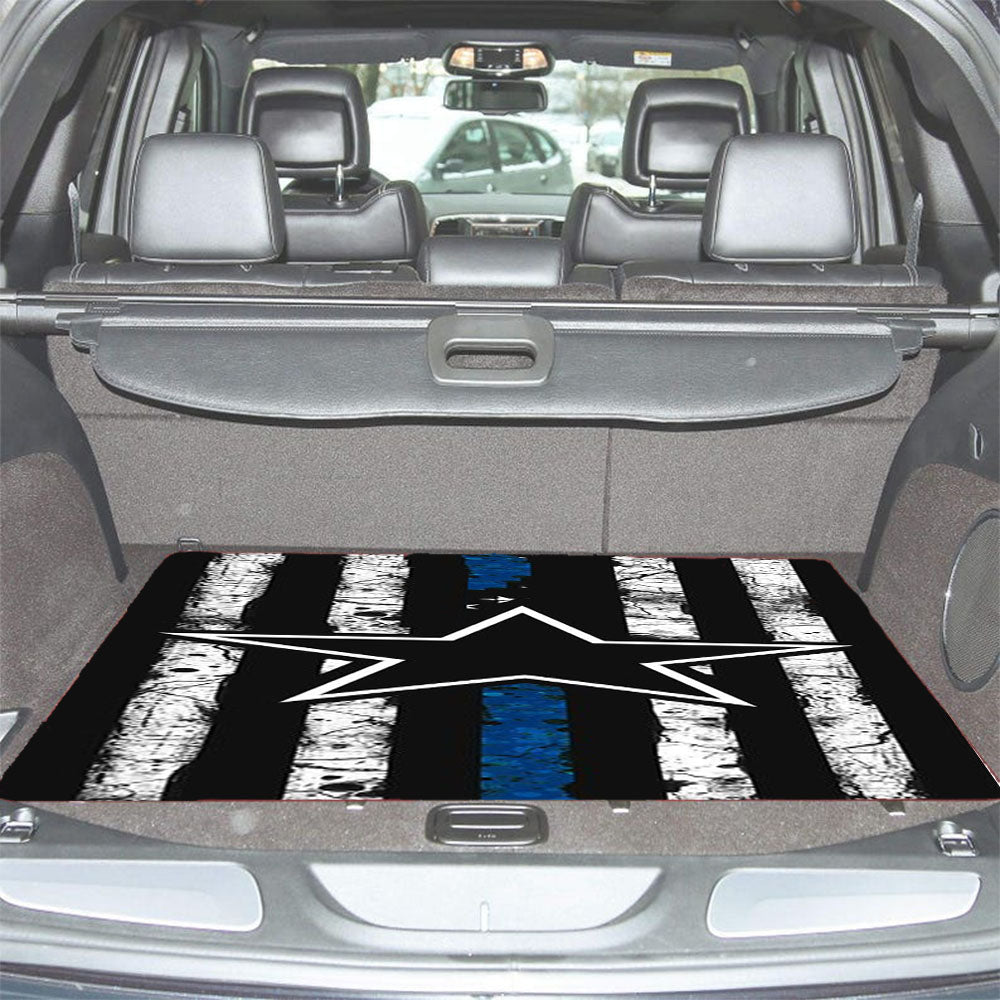 Dallas Cowboys Thin Blue Car Trunk Mat Non Slip