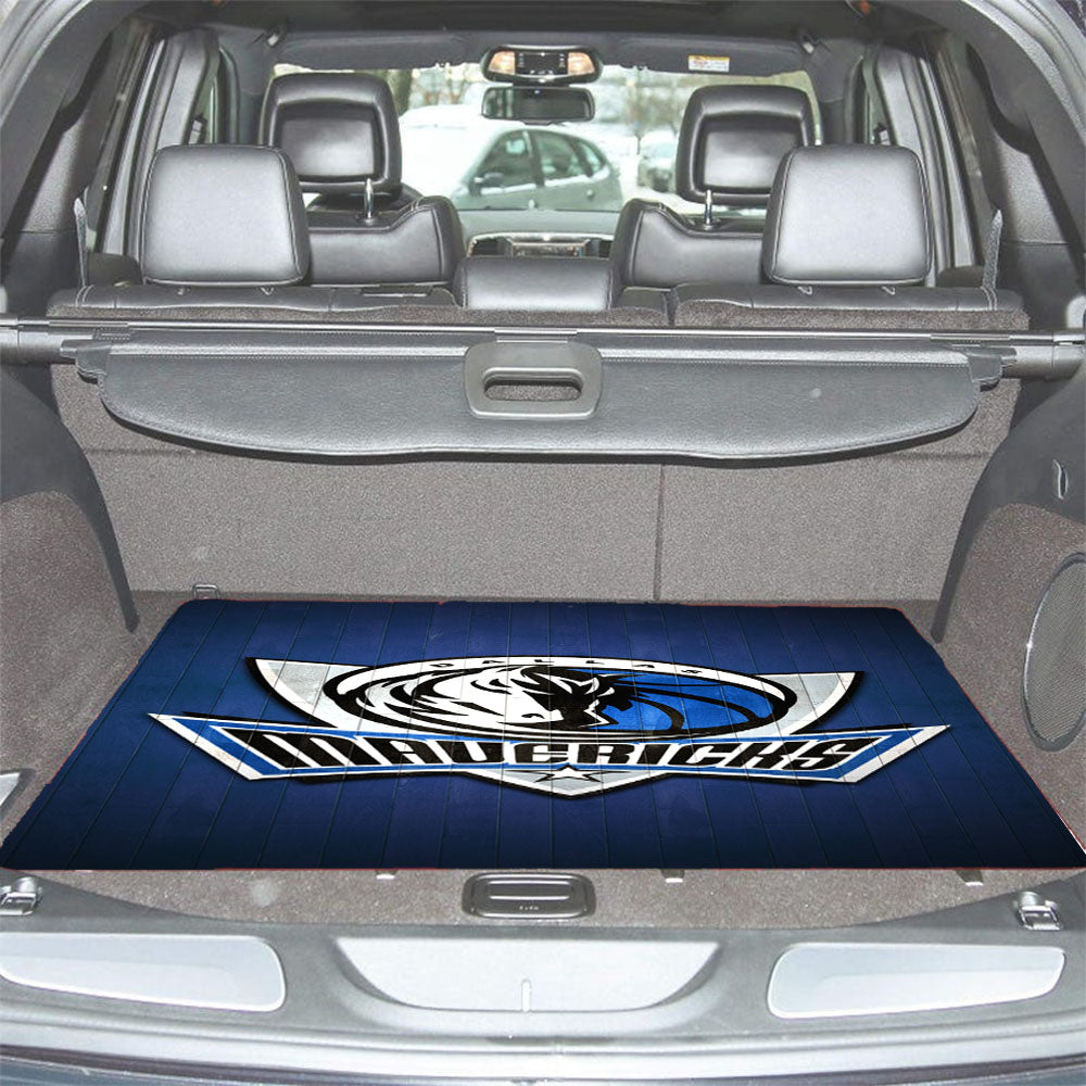 Dallas Mavericks Hardwood 2 Car Trunk Mat Non Slip