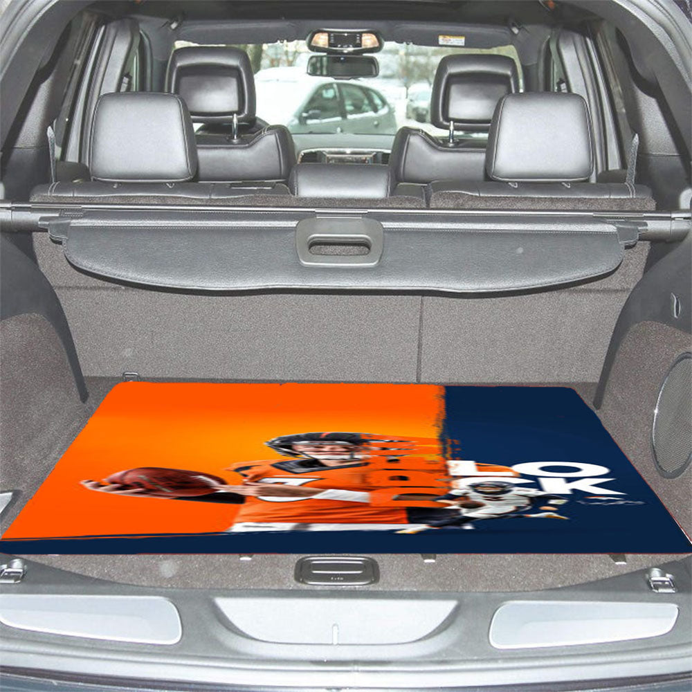 Denver Broncos Drew Lock Car Trunk Mat Non Slip