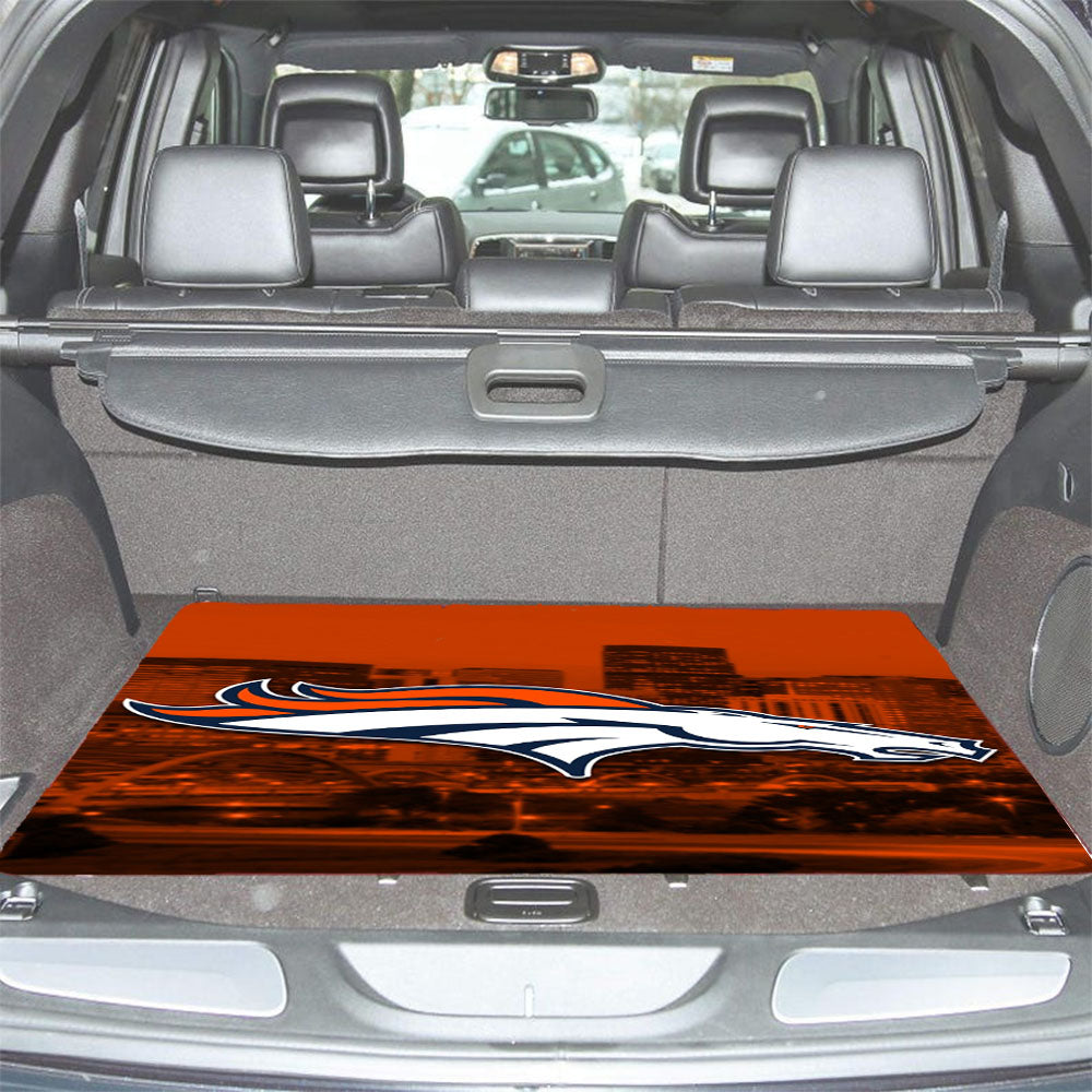 Denver Broncos Emblem Car Trunk Mat Non Slip