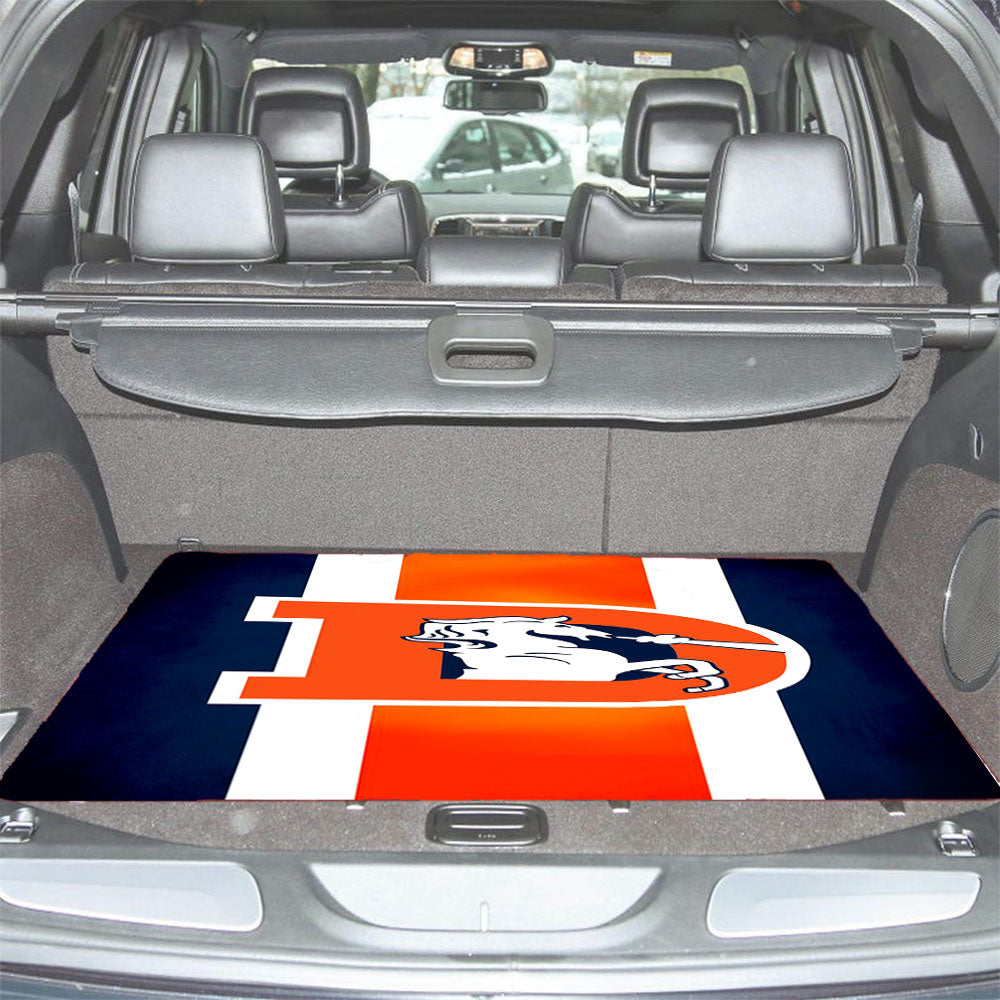 Denver Broncos Flag Houses Car Trunk Mat Non Slip
