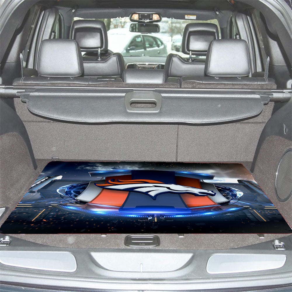 Denver Broncos Football Team Emblem Car Trunk Mat Non Slip