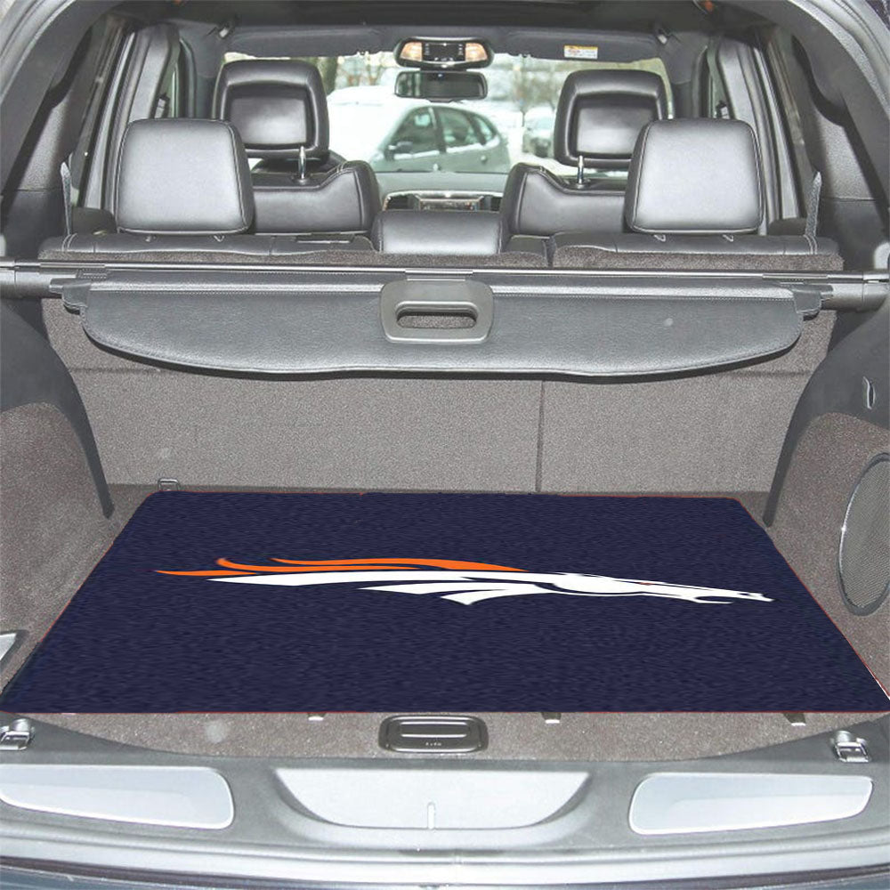 Denver Broncos Grainy Car Trunk Mat Non Slip