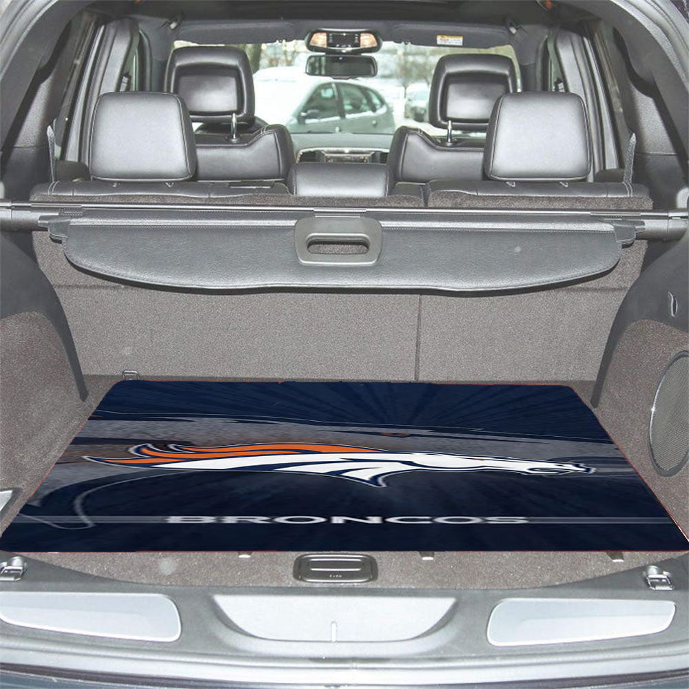Denver Broncos Logo 2 Car Trunk Mat Non Slip