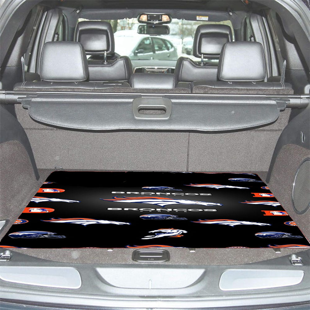 Denver Broncos Logos Car Trunk Mat Non Slip