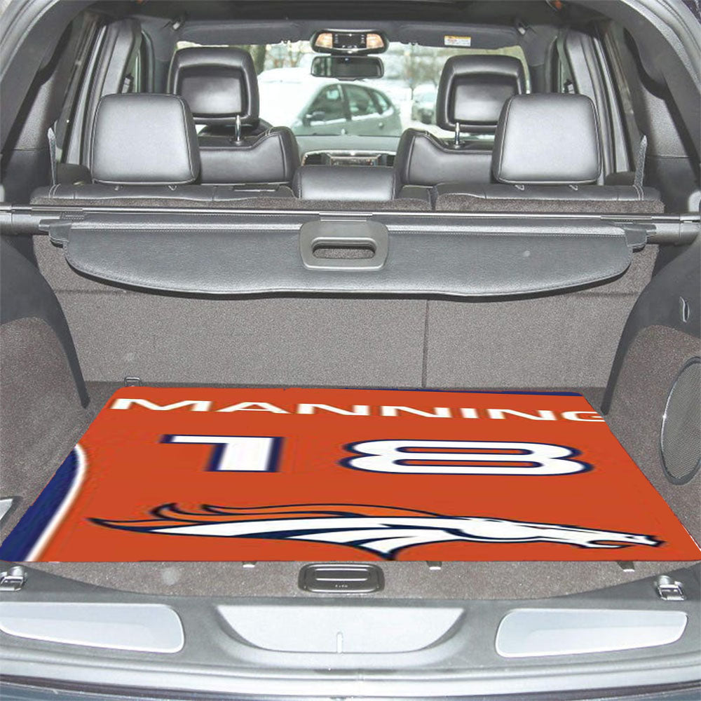 Denver Broncos Manning Jersey Car Trunk Mat Non Slip