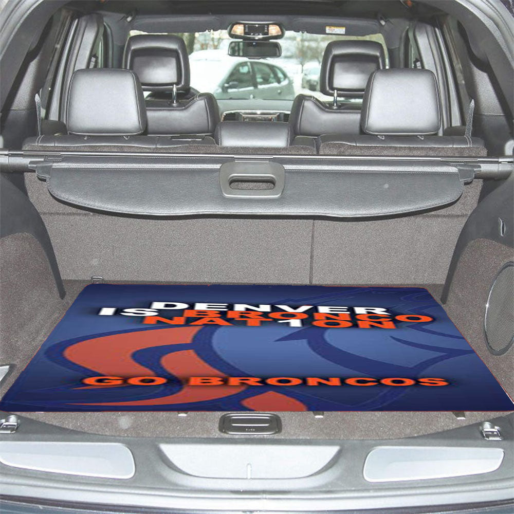 Denver Broncos Nat1On Car Trunk Mat Non Slip