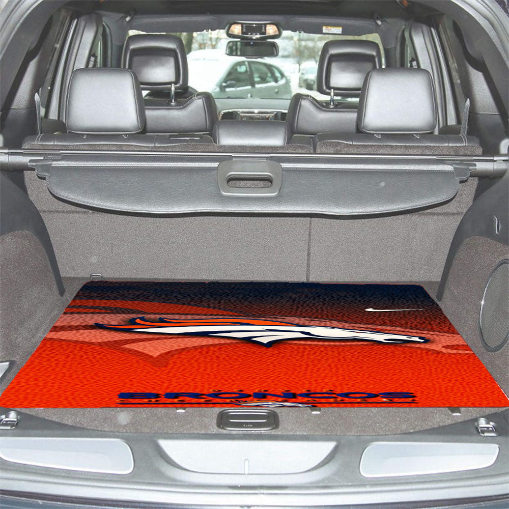 Denver Broncos Nfl 9 Car Trunk Mat Non Slip