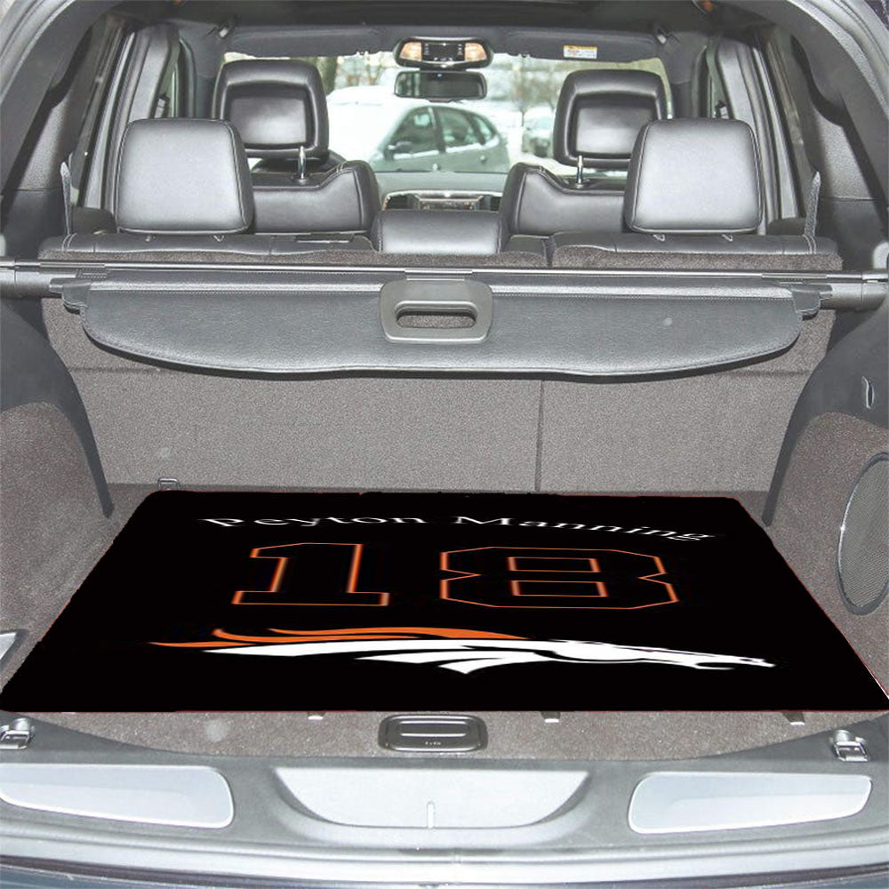 Denver Broncos P Manning Car Trunk Mat Non Slip