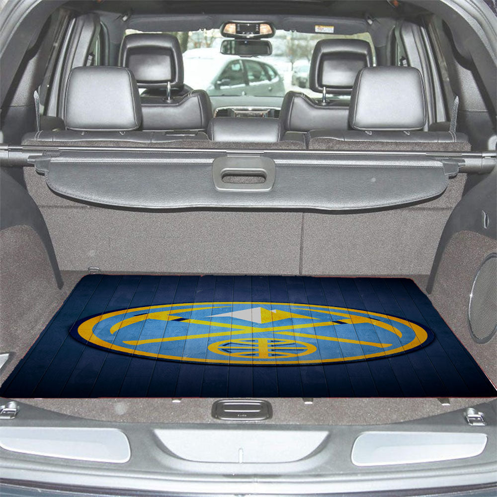Denver Nuggets Hardwood 2 Car Trunk Mat Non Slip