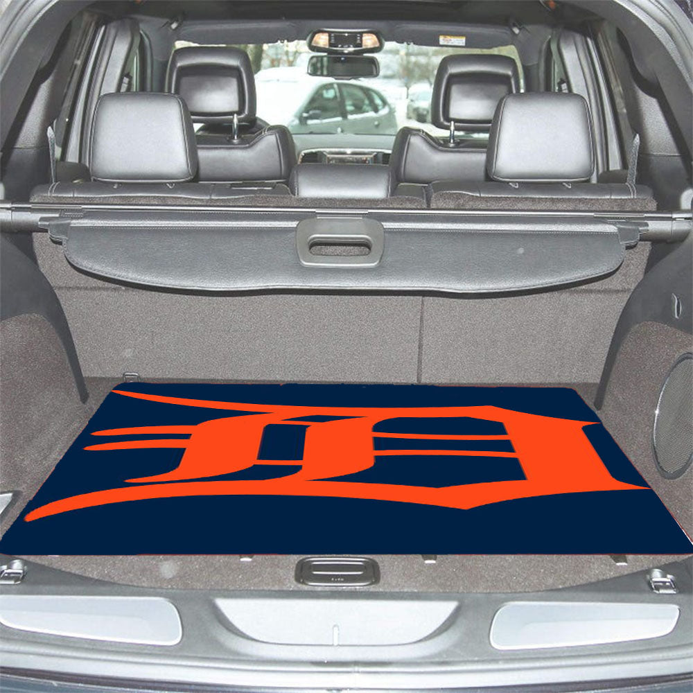 Detroid Tigers Orange Blue Car Trunk Mat Non Slip