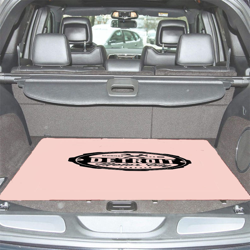 Detroit Motor City Forever Michigan Rock City Tiger Car Trunk Mat Non Slip