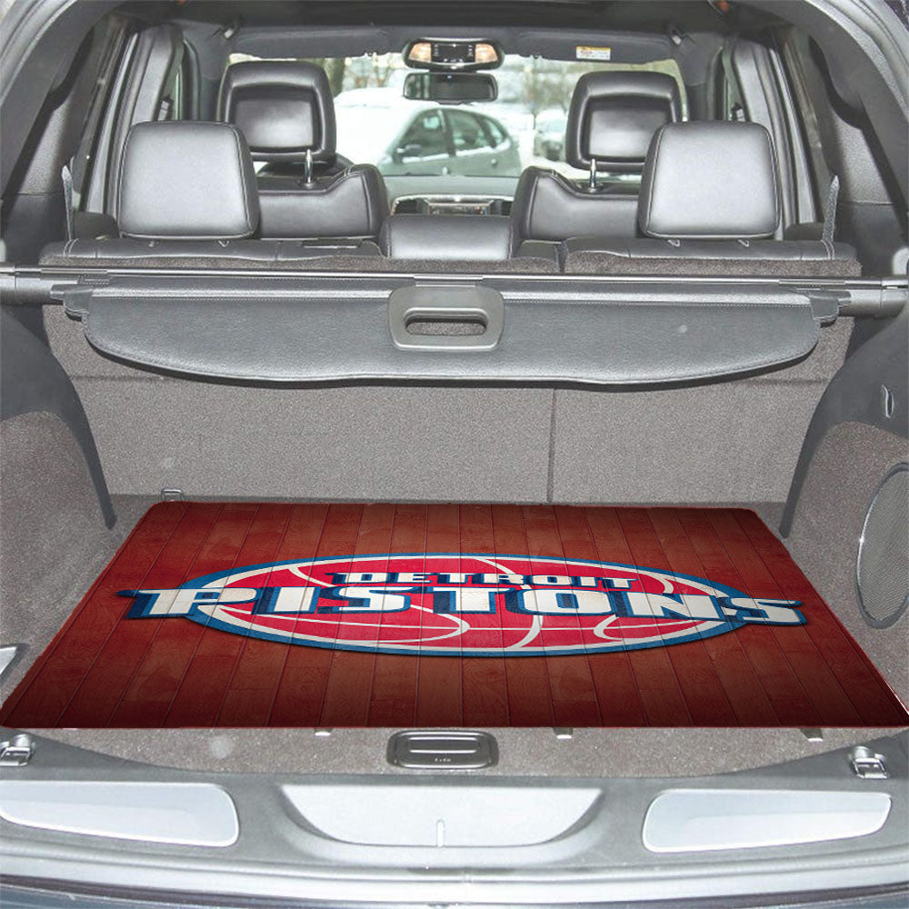 Detroit Pistons Car Trunk Mat Non Slip