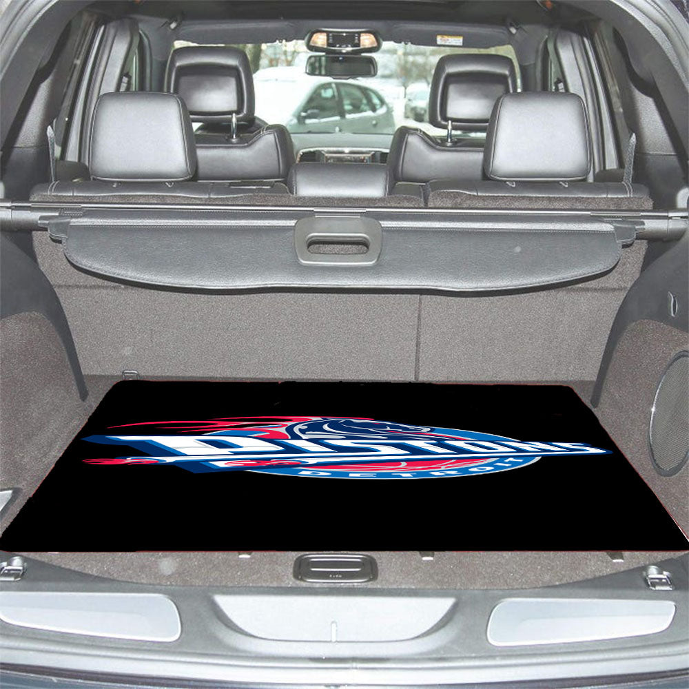 Detroit Pistons Emblem Car Trunk Mat Non Slip