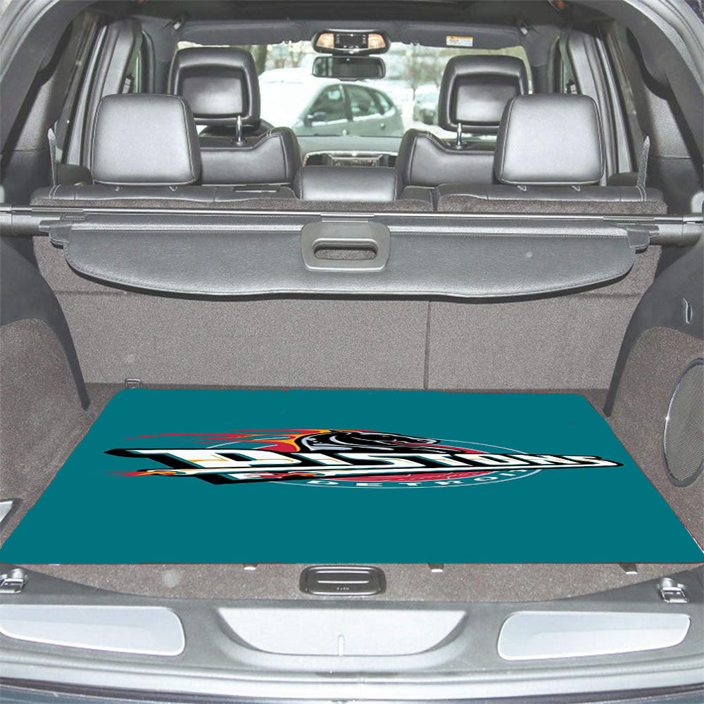 Detroit Pistons Logo Basketball Car Trunk Mat Non Slip