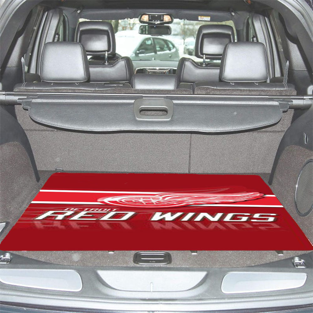 Detroit Red Wings Logo Car Trunk Mat Non Slip