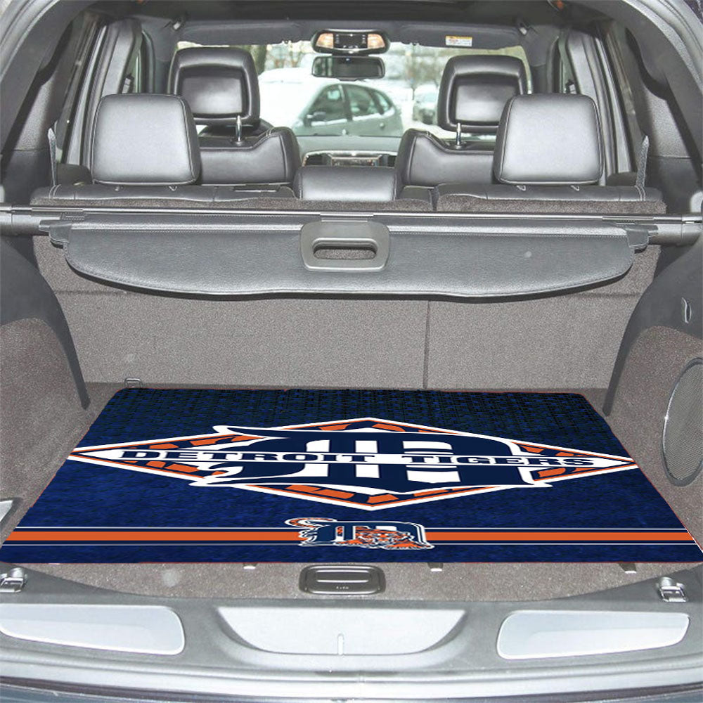 Detroit Tiger Logo Design Car Trunk Mat Non Slip