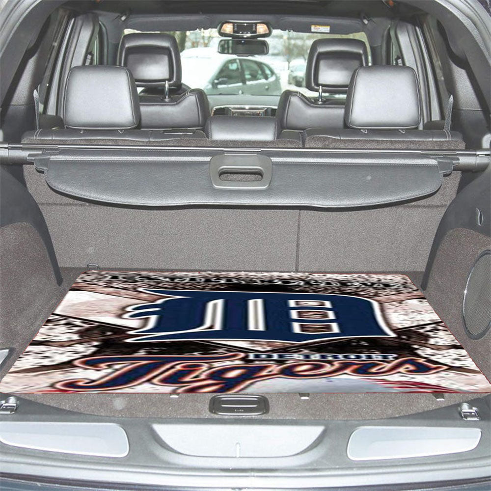 Detroit Tigers Believe Car Trunk Mat Non Slip