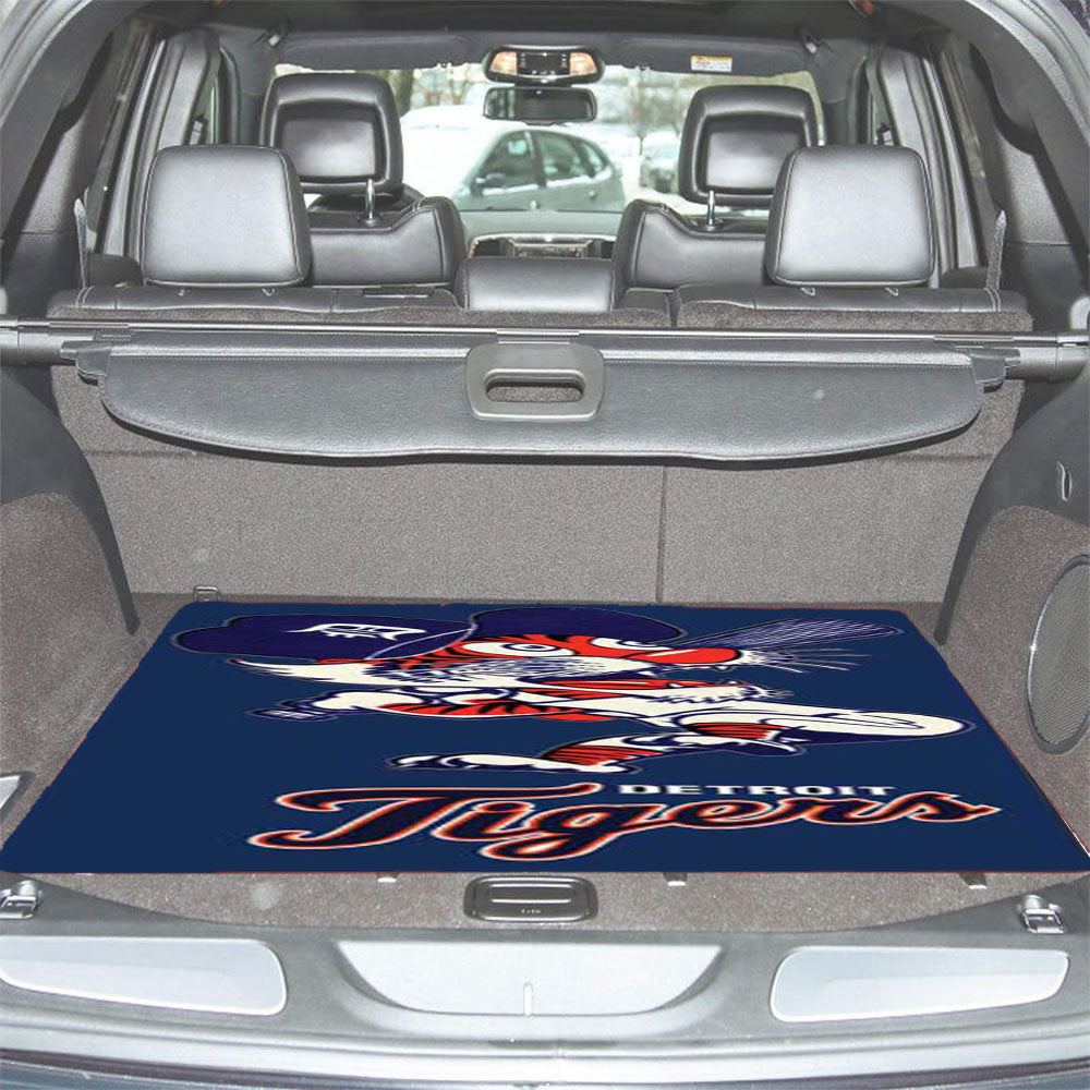 Detroit Tigers Cartoony Car Trunk Mat Non Slip