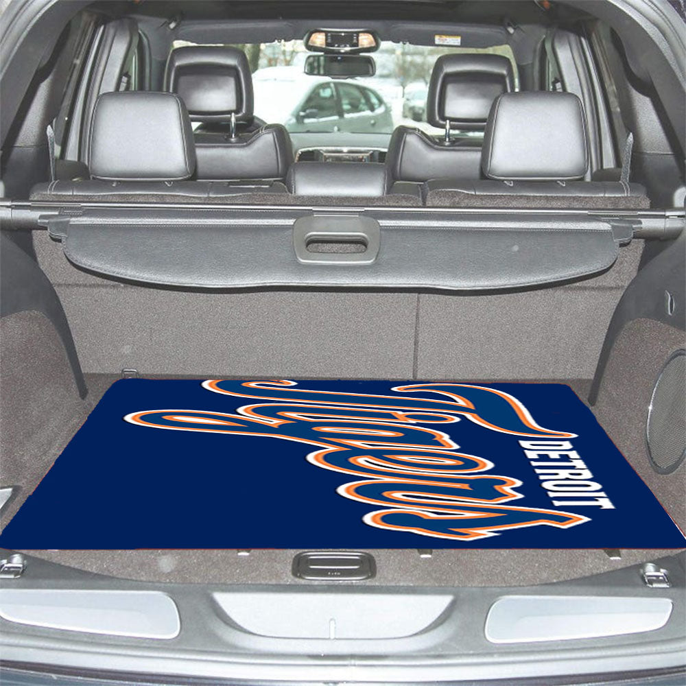 Detroit Tigers Font Car Trunk Mat Non Slip