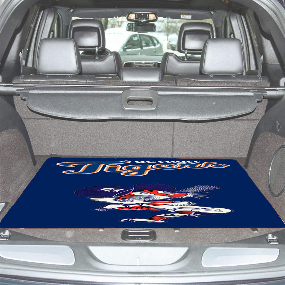 Detroit Tigers Font Tm Car Trunk Mat Non Slip