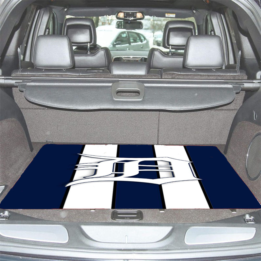 Detroit Tigers Stripe Logo Wallpaper Car Trunk Mat Non Slip
