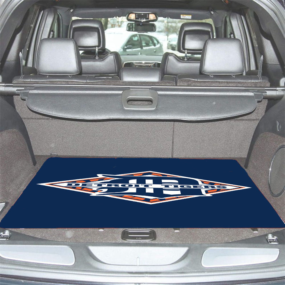 Detroit Tigers Wallpaper Car Trunk Mat Non Slip