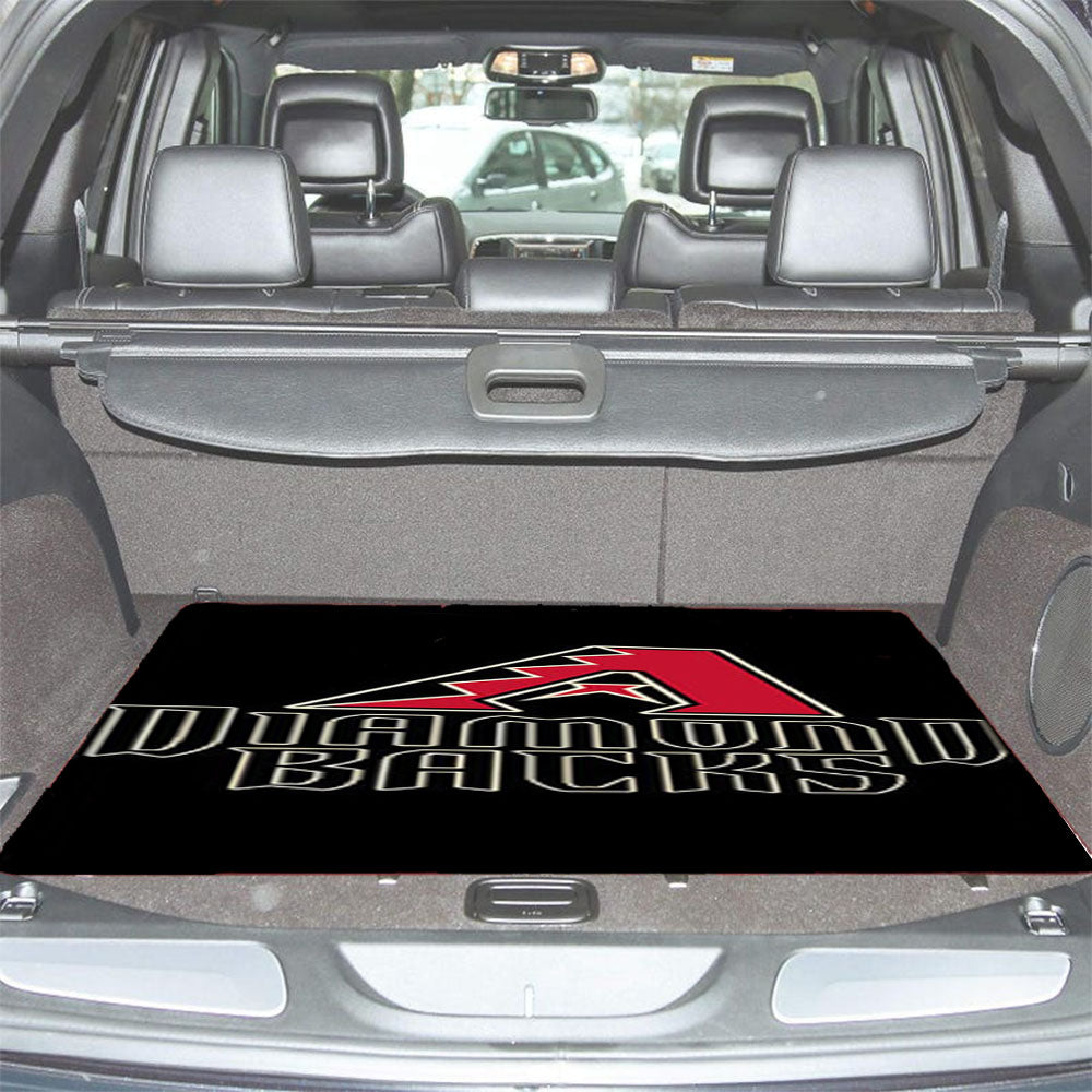 Diamond Backs Baseball Logo Black Car Trunk Mat Non Slip