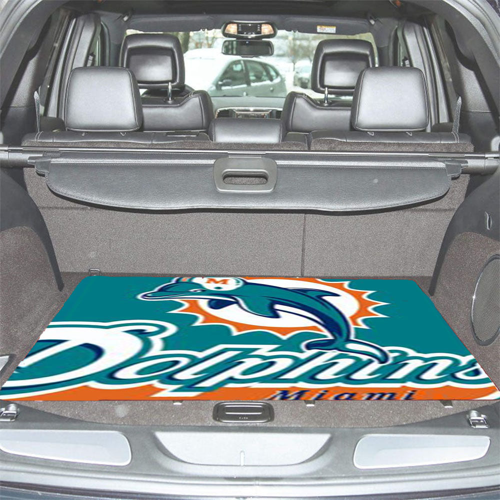 Dolphins Miami Car Trunk Mat Non Slip