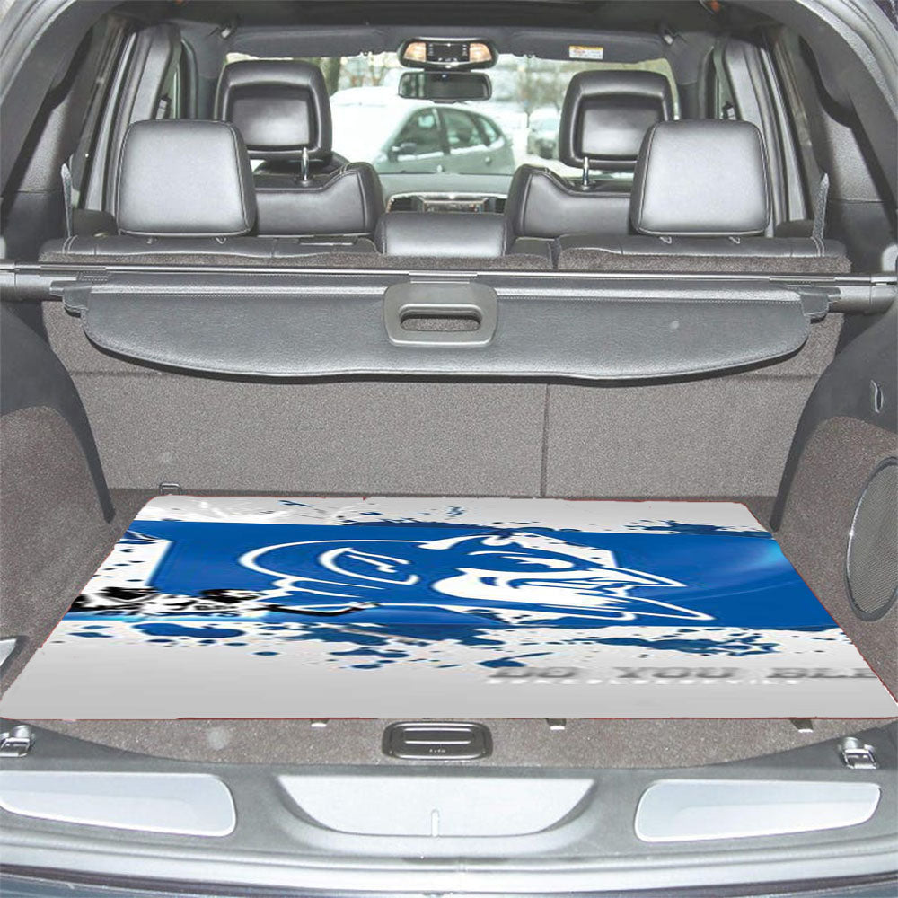 Duke Blue Devils Splatter Logo Car Trunk Mat Non Slip