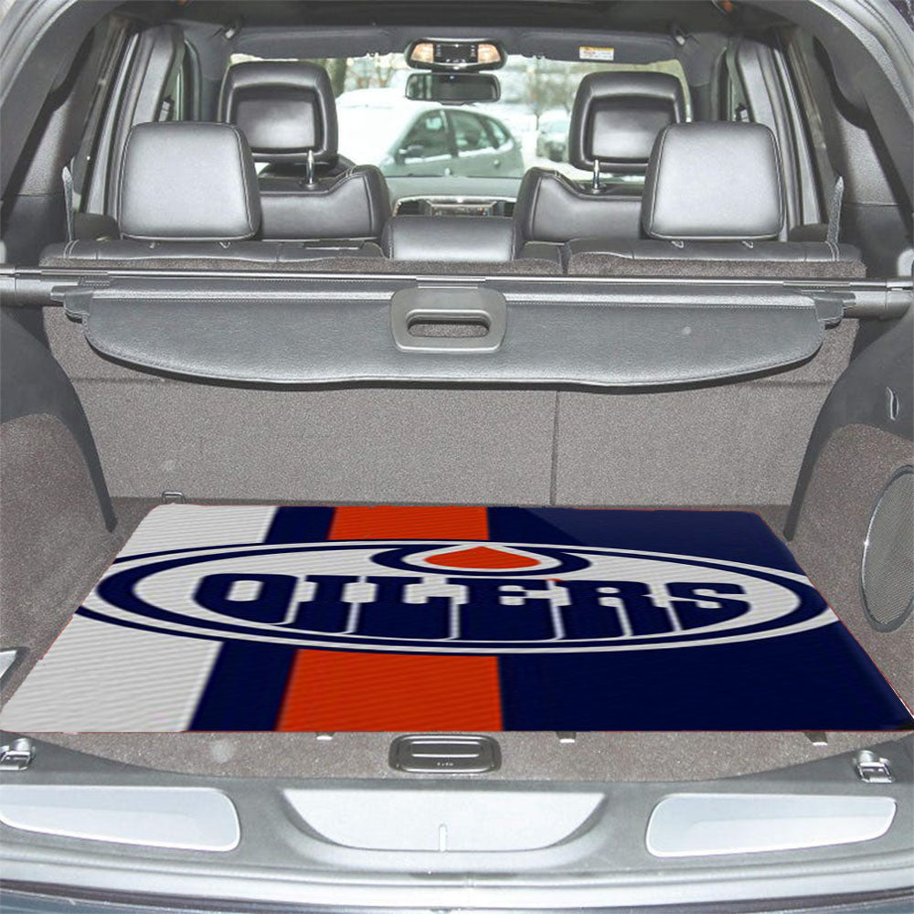 Edmonton Oilers Nhl Sport Car Trunk Mat Non Slip