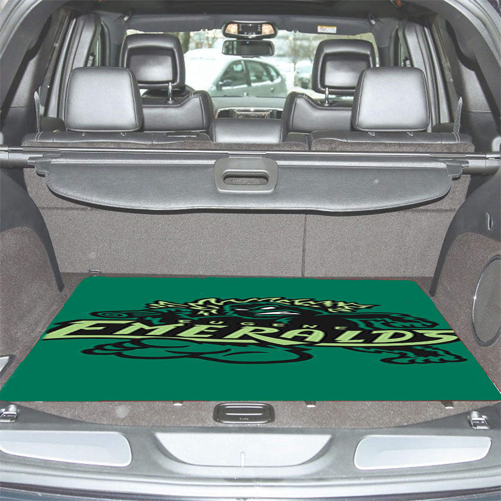 Eugene Emeralds Basebal Logo Green Car Trunk Mat Non Slip
