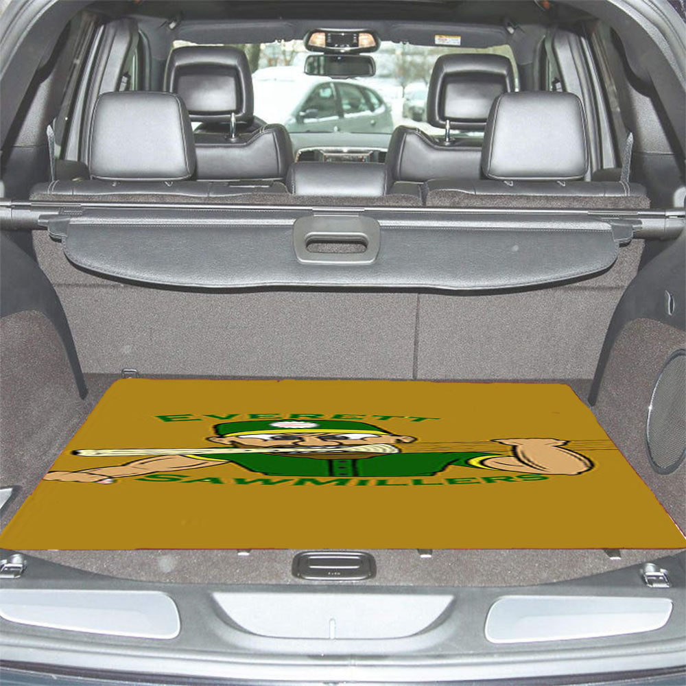 Everett Aquasox Baseball Logo Car Trunk Mat Non Slip