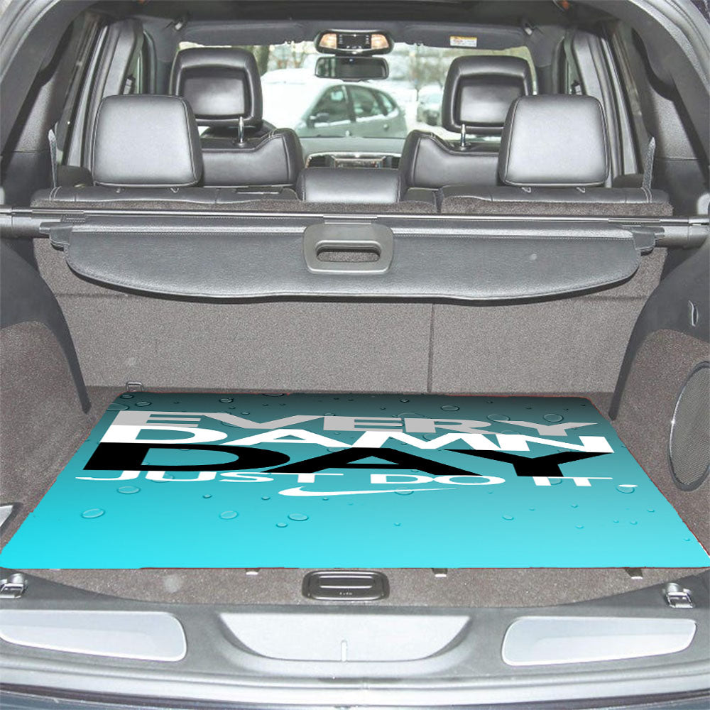 Every Damn Day Just Do It Nike Blue Car Trunk Mat Non Slip