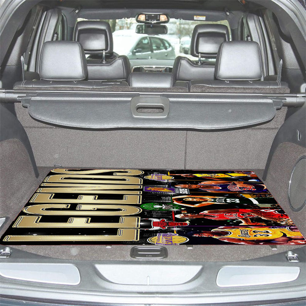 Five Nba Legends Basketball Wallpaper Car Trunk Mat Non Slip