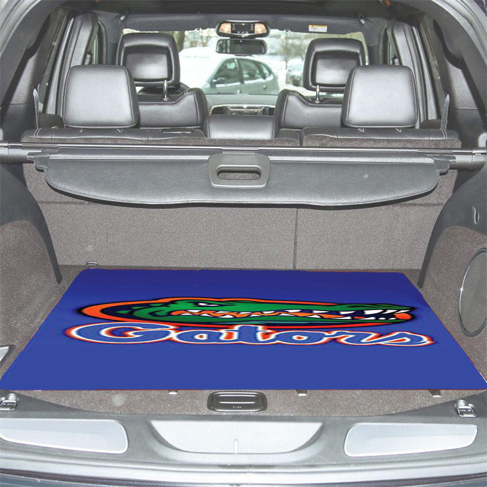 Florida Gators Logo On Blue Fade Car Trunk Mat Non Slip