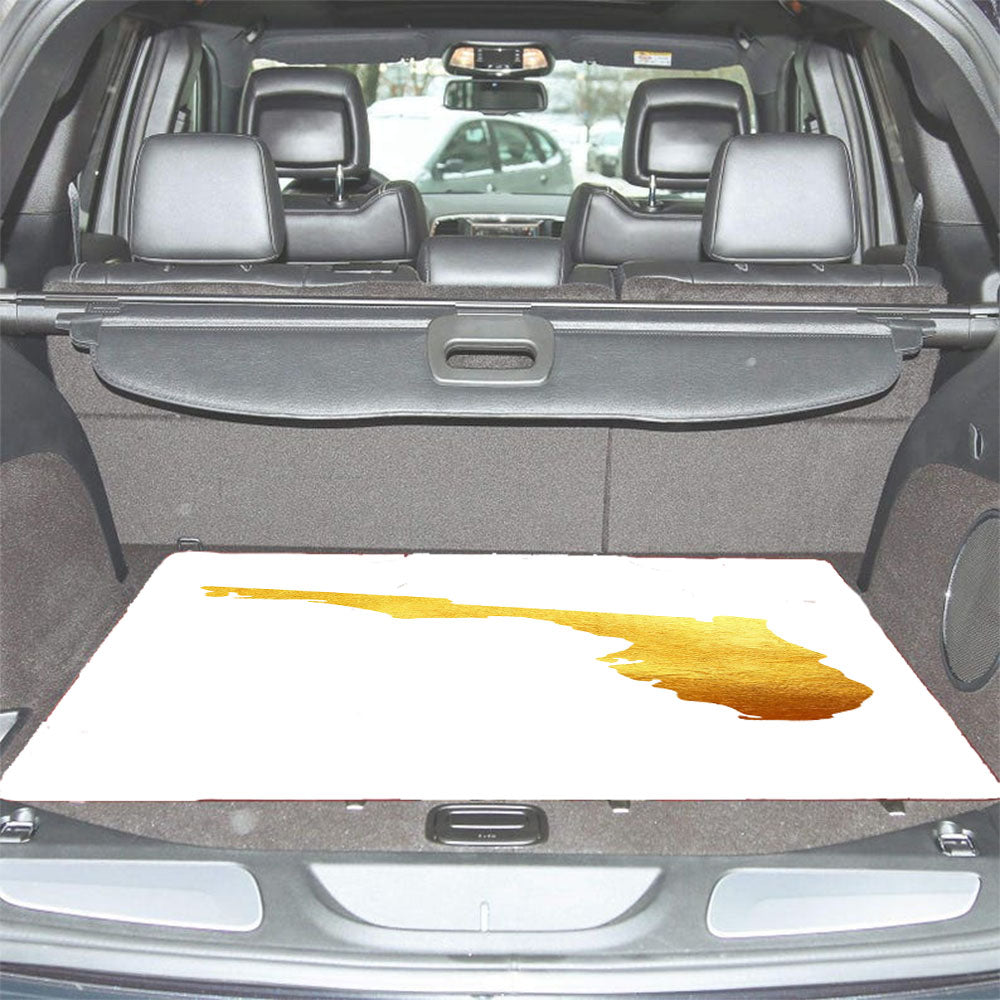 Florida Golden State Map Car Trunk Mat Non Slip